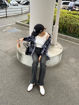 「アツいコーデ全部見せ」｜てらさんさん（レディース・157cm）の夏コーディネート