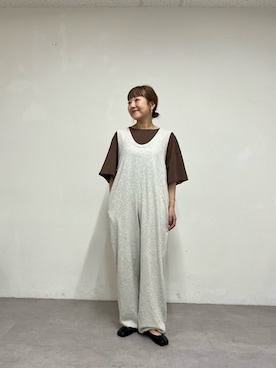 「アイテム（オールインワン・サロペット）」を使った、てらさんさん（レディース・158cm）の夏コーディネート