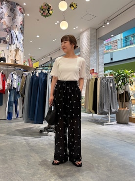 「CIAOPANIC TYPY（チャオパニックティピー）のアイテム（アクセサリー）」を使った、てらさんさん（レディース・158cm）の夏コーディネート