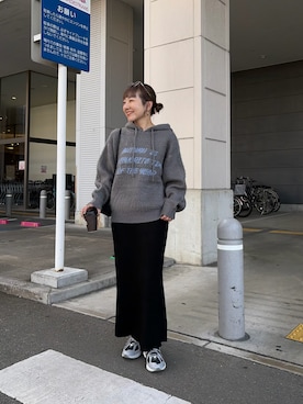 「アイテム（パーカー）」を使った、てらさんさん（レディース・158cm）の秋コーディネート