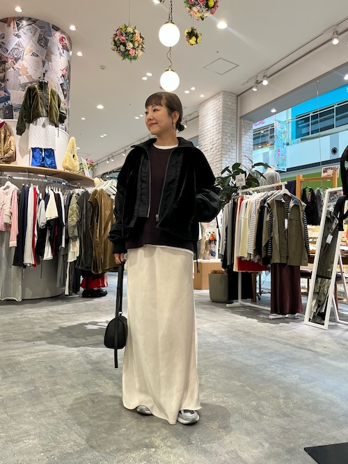 【etsinta/エシンタ】ファー切替ショートスタンドジャケット　ブラック　黒 etsinta】ファー切替ショートスタンドジャケット/WEB限定カラーあり