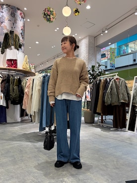 「CIAOPANIC TYPY（チャオパニックティピー）のアイテム（ニット/セーター）」を使った、てらさんさん（レディース・158cm）の秋コーディネート