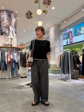 「CIAOPANIC TYPY（チャオパニックティピー）のアイテム（アクセサリー）」を使った、てらさんさん（レディース・158cm）の夏コーディネート