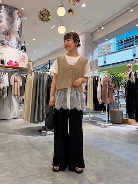 「CIAOPANIC TYPY（チャオパニックティピー）のアイテム（アクセサリー）」を使った、てらさんさん（レディース・158cm）の夏コーディネート