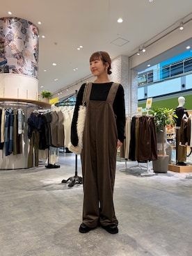 「ベロア」｜てらさんさん（レディース・158cm）の秋コーディネート
