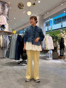 「etsinta（エシンタ）のアイテム」を使った、てらさんさん（レディース・158cm）の春コーディネート