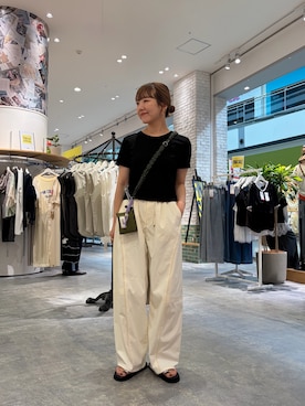 「CIAOPANIC TYPY（チャオパニックティピー）のアイテム（アクセサリー）」を使った、てらさんさん（レディース・158cm）の夏コーディネート