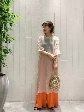 てらさんさん(レディース・157cm)の夏コーディネート