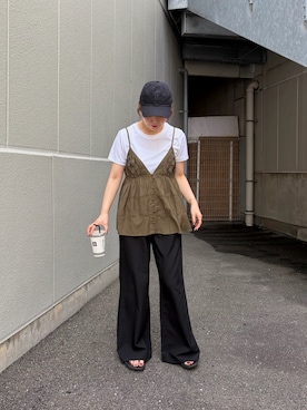 「CIAOPANIC TYPY（チャオパニックティピー）のアイテム（アクセサリー）」を使った、てらさんさん（レディース・158cm）の夏コーディネート