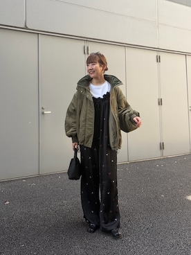 「モンスターパーカー」｜てらさんさん（レディース・158cm）の夏コーディネート