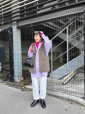 てらさんさん（レディース・157cm）の冬コーディネート