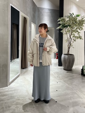 「CIAOPANIC TYPY（チャオパニックティピー）のアイテム（ブルゾン）」を使った、てらさんさん（レディース・158cm）の冬コーディネート