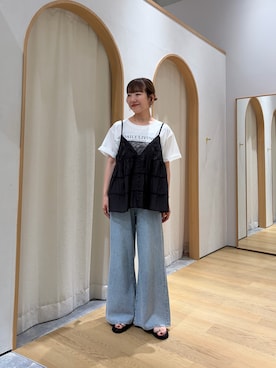 「CIAOPANIC TYPY（チャオパニックティピー）のアイテム（アクセサリー）」を使った、てらさんさん（レディース・158cm）の夏コーディネート
