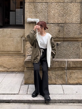 「CIAOPANIC TYPY（チャオパニックティピー）のアイテム（パンツ）」を使った、てらさんさん（レディース・158cm）の夏コーディネート