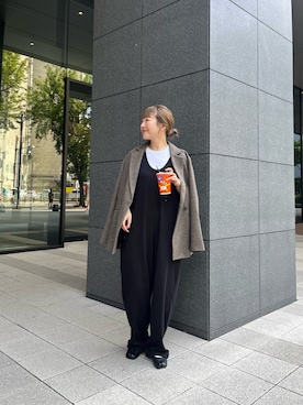 「アイテム（サロペット/オーバーオール）」を使った、てらさんさん（レディース・158cm）の夏コーディネート