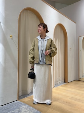 「CIAOPANIC TYPY（チャオパニックティピー）のアイテム（ジャケット/アウター）」を使った、てらさんさん（レディース・158cm）の春コーディネート