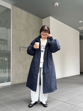 「マイベストコーデ2022」｜「アイテム（スウェットパンツ）」を使った、てらさんさん（レディース・157cm）の冬コーディネート