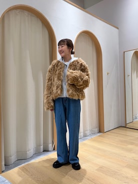 「アイテム（パーカー）」を使った、てらさんさん（レディース・158cm）の秋コーディネート