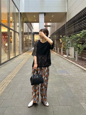 「ボストンバッグ」｜てらさんさん（レディース・157cm）の夏コーディネート