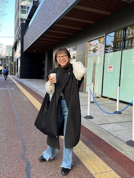 てらさんさん（レディース・157cm）の冬コーディネート