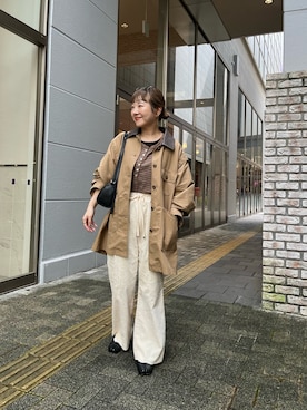 「アイテム（その他アウター）」を使った、てらさんさん（レディース・158cm）の秋コーディネート