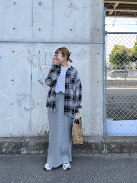 「ASICS（アシックス）のアイテム」を使った、てらさんさん（レディース・158cm）の春コーディネート