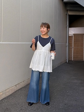 「CIAOPANIC TYPY（チャオパニックティピー）のアイテム（アクセサリー）」を使った、てらさんさん（レディース・158cm）の春コーディネート
