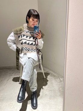 てらさんさん(レディース・157cm)の冬コーディネート