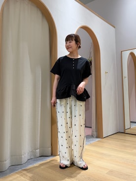 「CIAOPANIC TYPY（チャオパニックティピー）のアイテム（アクセサリー）」を使った、てらさんさん（レディース・158cm）の夏コーディネート