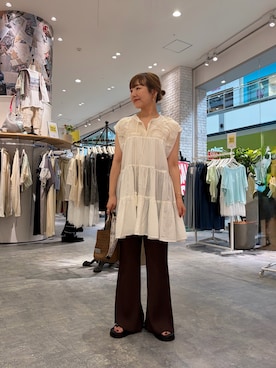 「CIAOPANIC TYPY（チャオパニックティピー）のアイテム（アクセサリー）」を使った、てらさんさん（レディース・158cm）の夏コーディネート