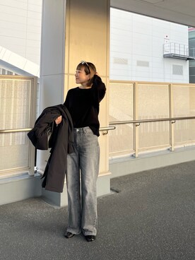 「CIAOPANIC TYPY（チャオパニックティピー）のアイテム（ナイロンジャケット）」を使った、てらさんさん（レディース・157cm）の冬コーディネート