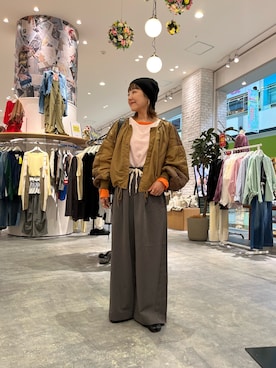 「アイテム（ブルゾン）」を使った、てらさんさん（レディース・158cm）の夏コーディネート
