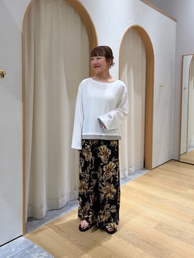 「CIAOPANIC TYPY（チャオパニックティピー）のアイテム（トップス）」を使った、てらさんさん（レディース・158cm）の夏コーディネート