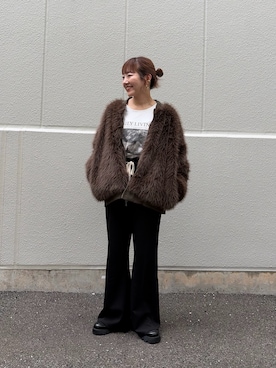「CIAOPANIC TYPY（チャオパニックティピー）のアイテム（トップス）」を使った、てらさんさん（レディース・158cm）の秋コーディネート