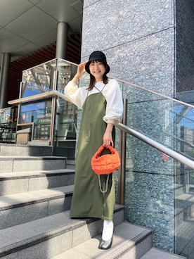 「アイテム（バレエシューズ）」を使った、てらさんさん（レディース・157cm）の夏コーディネート