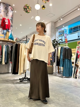 「CIAOPANIC TYPY（チャオパニックティピー）のアイテム」を使った、てらさんさん（レディース・158cm）の夏コーディネート