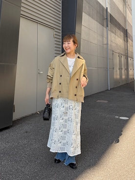 「CIAOPANIC TYPY（チャオパニックティピー）のアイテム（ジャケット/アウター）」を使った、てらさんさん（レディース・158cm）の春コーディネート