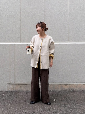 「CIAOPANIC TYPY（チャオパニックティピー）のアイテム（トップス）」を使った、てらさんさん（レディース・158cm）の秋コーディネート