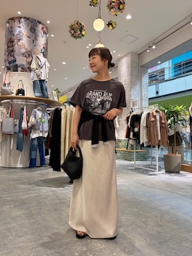 「CIAOPANIC TYPY（チャオパニックティピー）のアイテム（アクセサリー）」を使った、てらさんさん（レディース・158cm）の夏コーディネート