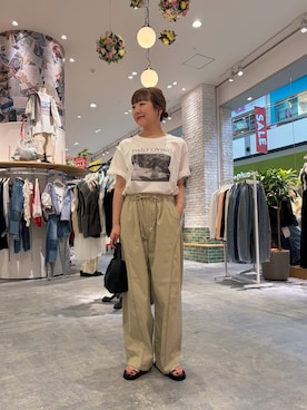 「CIAOPANIC TYPY（チャオパニックティピー）のアイテム（アクセサリー）」を使った、てらさんさん（レディース・158cm）の夏コーディネート