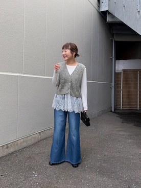 「CIAOPANIC TYPY（チャオパニックティピー）のアイテム（アクセサリー）」を使った、てらさんさん（レディース・158cm）の春コーディネート