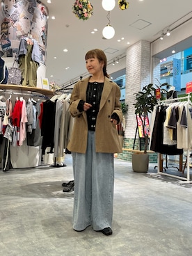 「アイテム（テーラードジャケット）」を使った、てらさんさん（レディース・158cm）の夏コーディネート