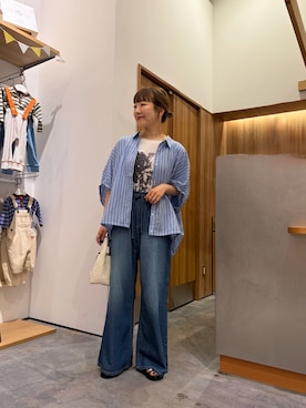 「CIAOPANIC TYPY（チャオパニックティピー）のアイテム（アクセサリー）」を使った、てらさんさん（レディース・158cm）の夏コーディネート