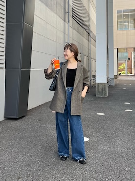 「アイテム（テーラードジャケット）」を使った、てらさんさん（レディース・158cm）の夏コーディネート