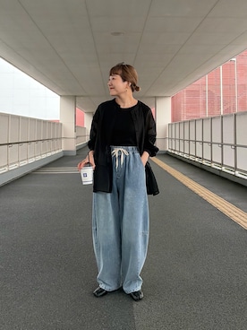 「CIAOPANIC TYPY（チャオパニックティピー）のアイテム（パンツ）」を使った、てらさんさん（レディース・158cm）の春コーディネート