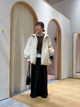 「CIAOPANIC TYPY（チャオパニックティピー）のアイテム（ブルゾン）」を使った、てらさんさん（レディース・158cm）の冬コーディネート