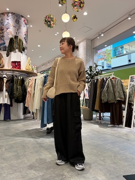 「CIAOPANIC TYPY（チャオパニックティピー）のアイテム（ニット/セーター）」を使った、てらさんさん（レディース・158cm）の秋コーディネート