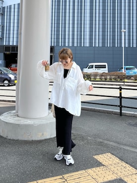 「ASICS（アシックス）のアイテム」を使った、てらさんさん（レディース・157cm）の春コーディネート