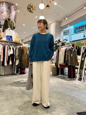 「スウェットパンツ」｜てらさんさん（レディース・158cm）の秋コーディネート