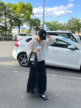 「CIAOPANIC TYPY（チャオパニックティピー）のアイテム（ナイロンジャケット）」を使った、てらさんさん（レディース・157cm）の春コーディネート